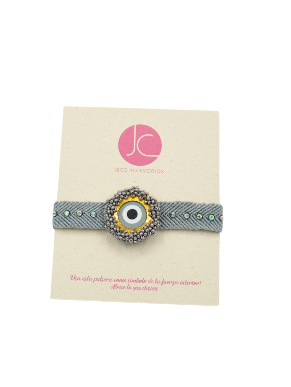 Pulsera “Ojo Turco Gris” 👁️✨ Accesoriosjeco