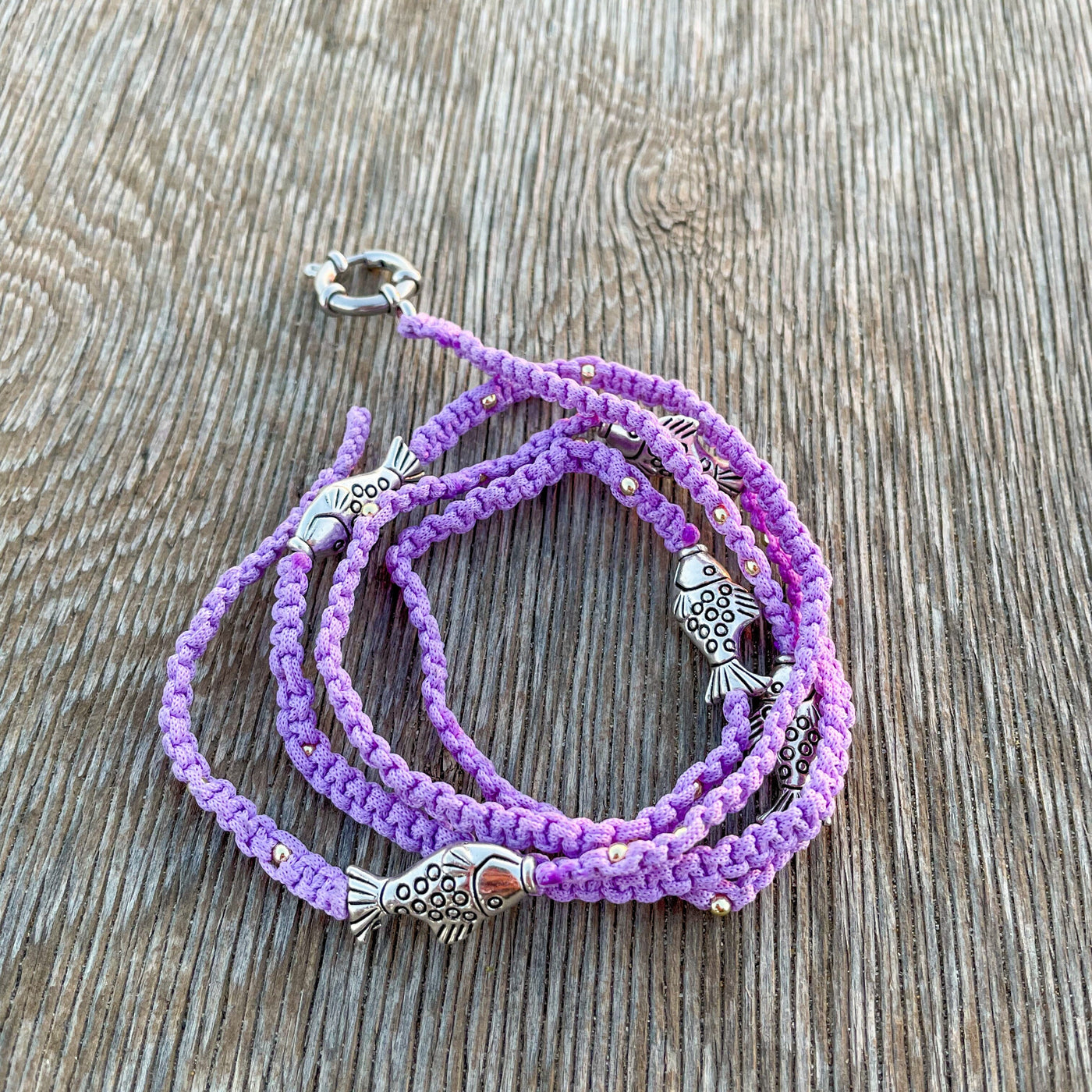 Pulsera tobillera mar Accesoriosjeco purple 