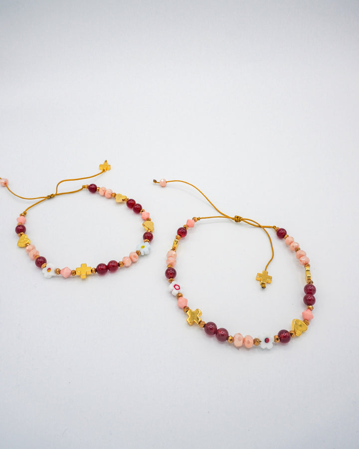 Tobillera florecita de amor Accesoriosjeco 