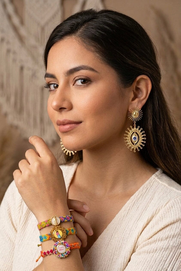 Aretes ojo de la fortuna Accesoriosjeco 