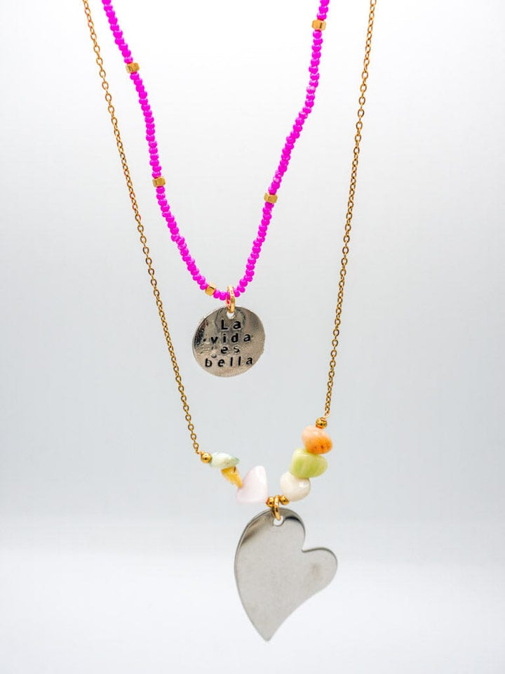 Dúo de collar la vida es bella Accesoriosjeco 