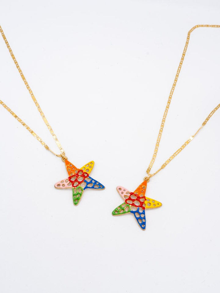Collar estrella colorida Accesoriosjeco 