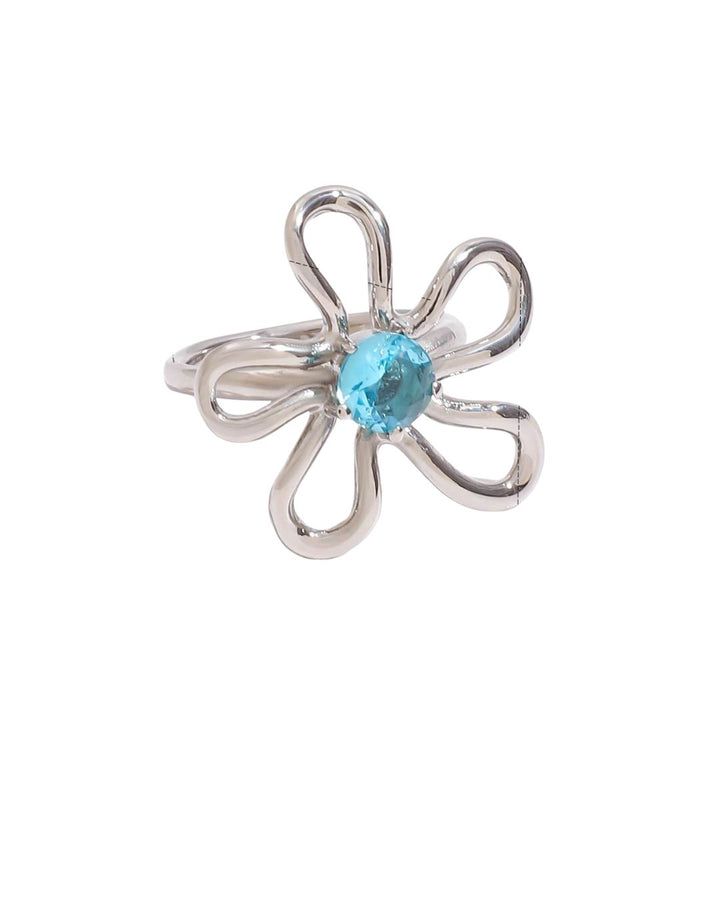 Anillo De Zirconia De Acero Inoxidable Accesoriosjeco Azul 