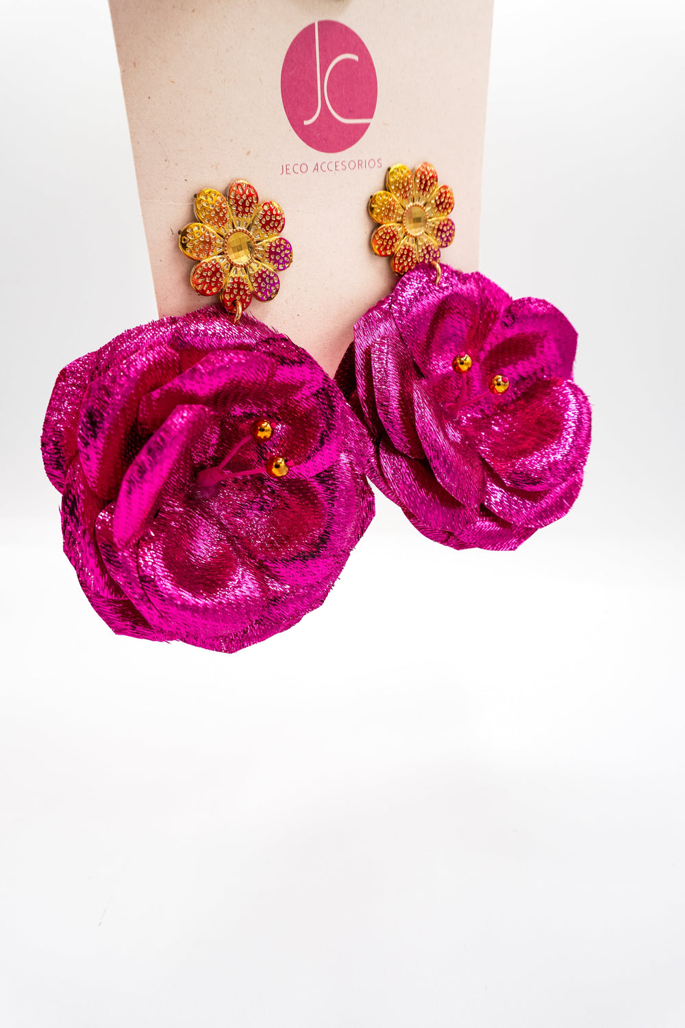 Aretes flor callena Accesoriosjeco 