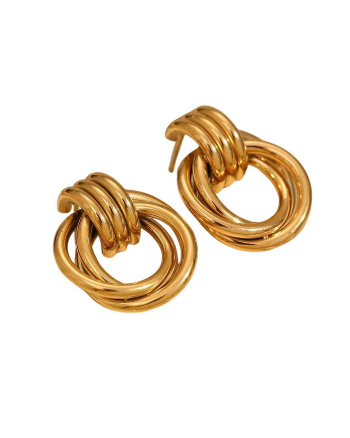 ARETES De Acero Inoxidable Estilo Clásico Vintage Accesoriosjeco 