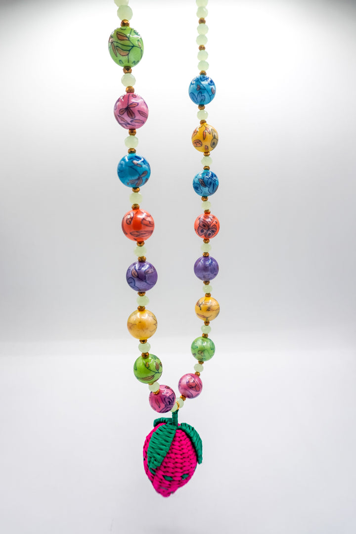 Collar tropical fresa Accesoriosjeco 