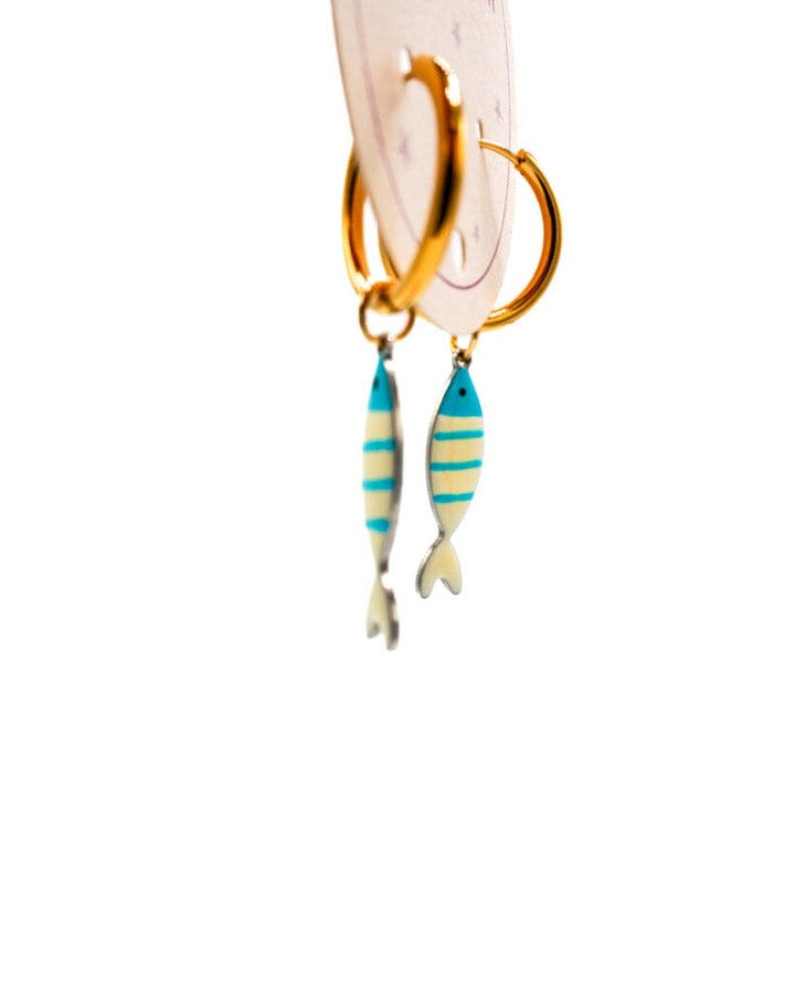 Aretes Argollas con peces de colores Accesoriosjeco 