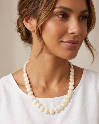 Collar Conchitas blancas de mar Accesoriosjeco 