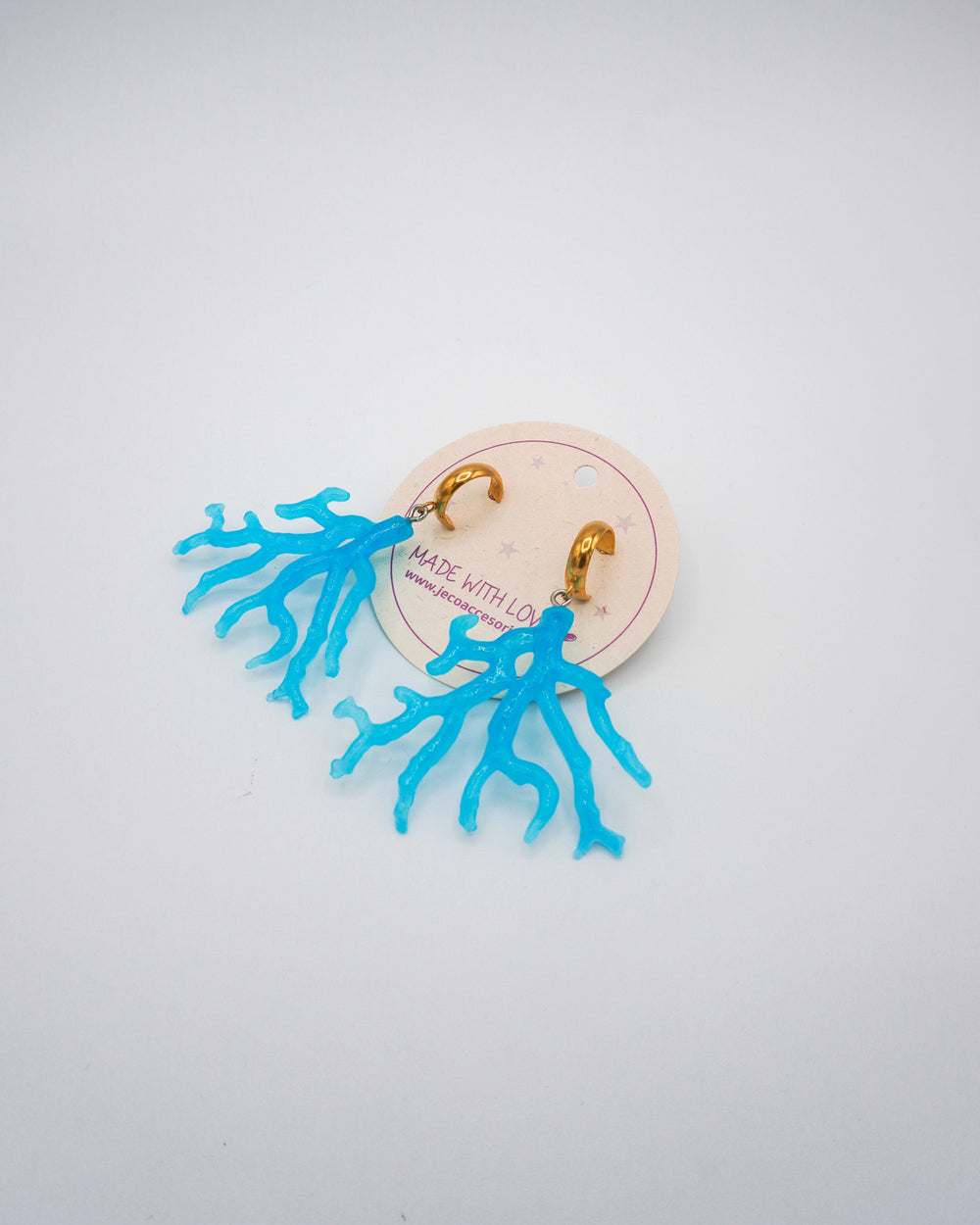 Aretes coral Accesoriosjeco 