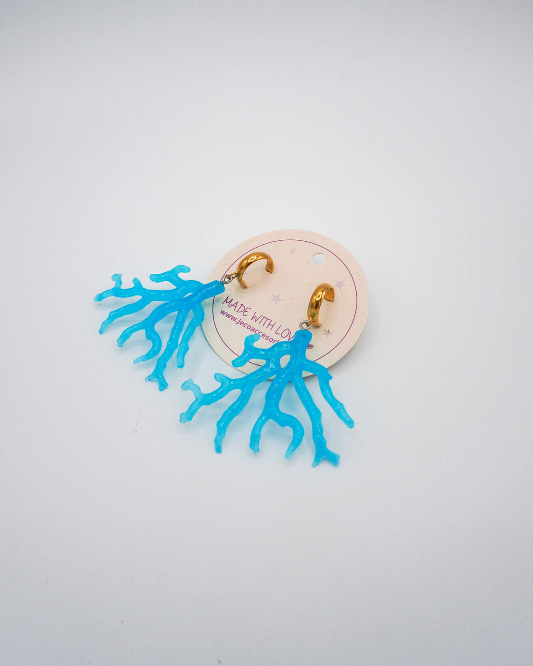 Aretes coral Accesoriosjeco 