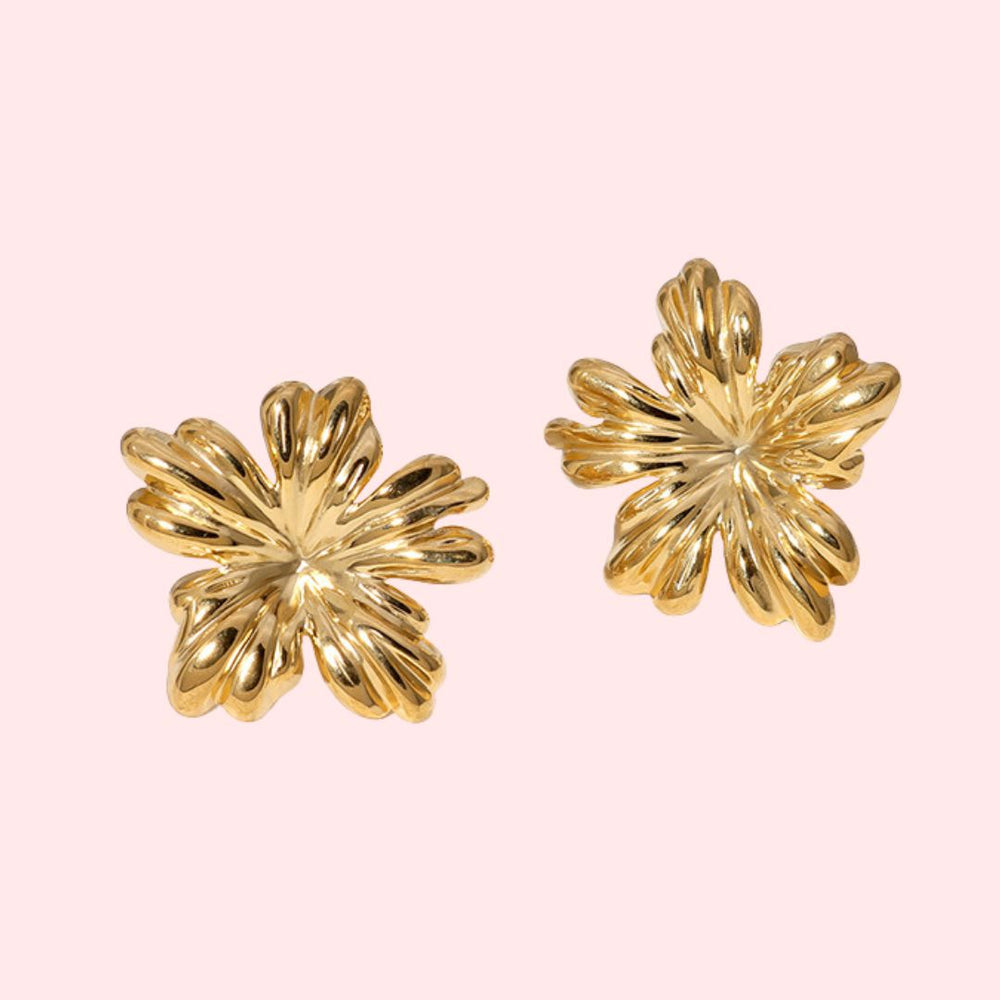 aretes Topos Flor ETERNA Accesoriosjeco 