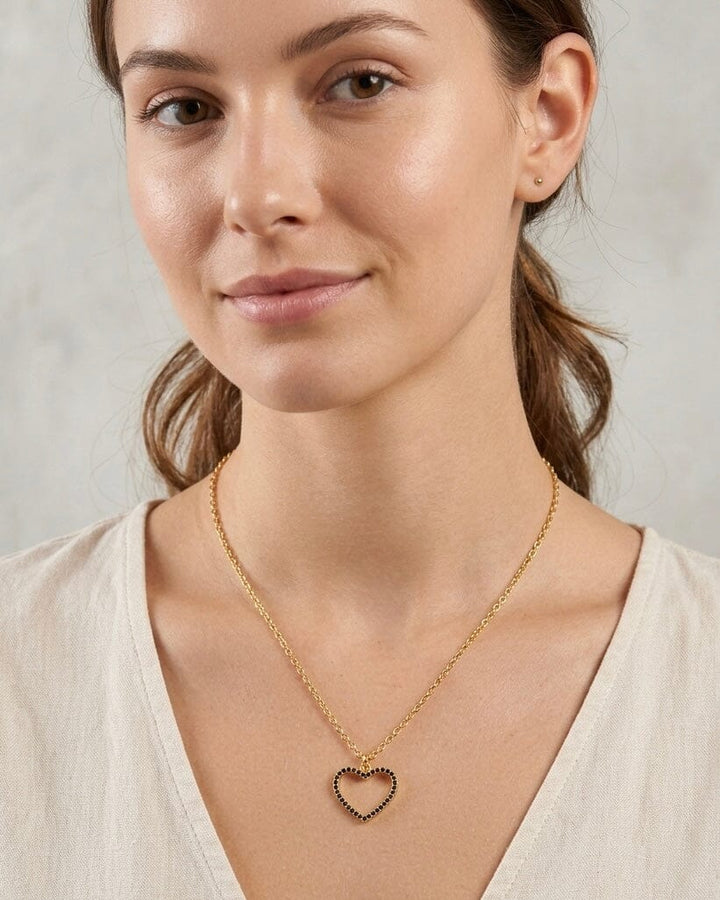 Collar corazón de cristal Accesoriosjeco 