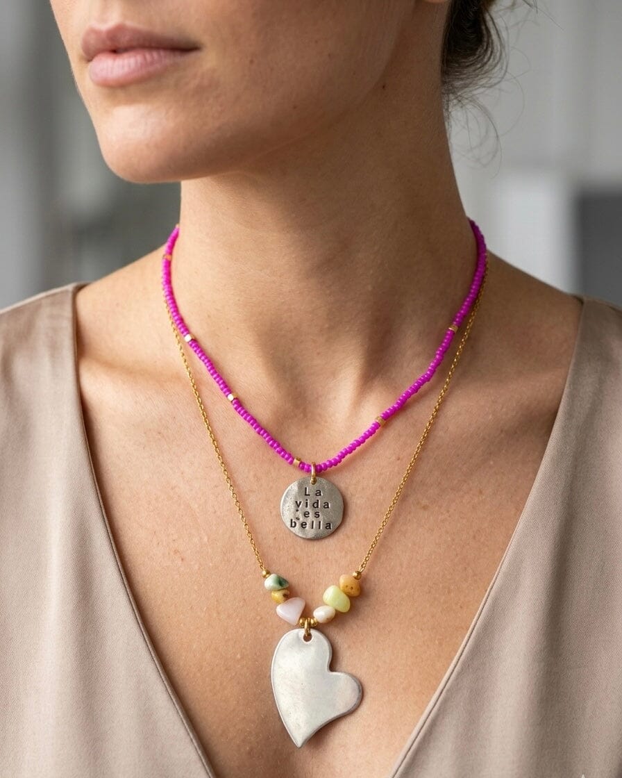 Dúo de collar la vida es bella Accesoriosjeco 