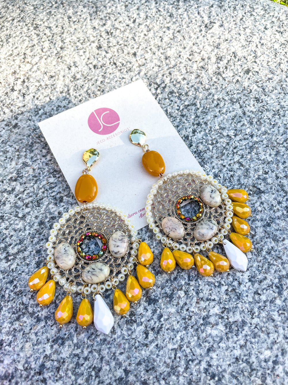 Maxi aretes cristales Accesoriosjeco 