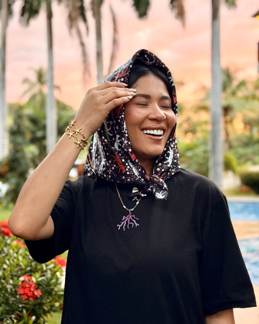 Dúo de colar coral Accesoriosjeco 