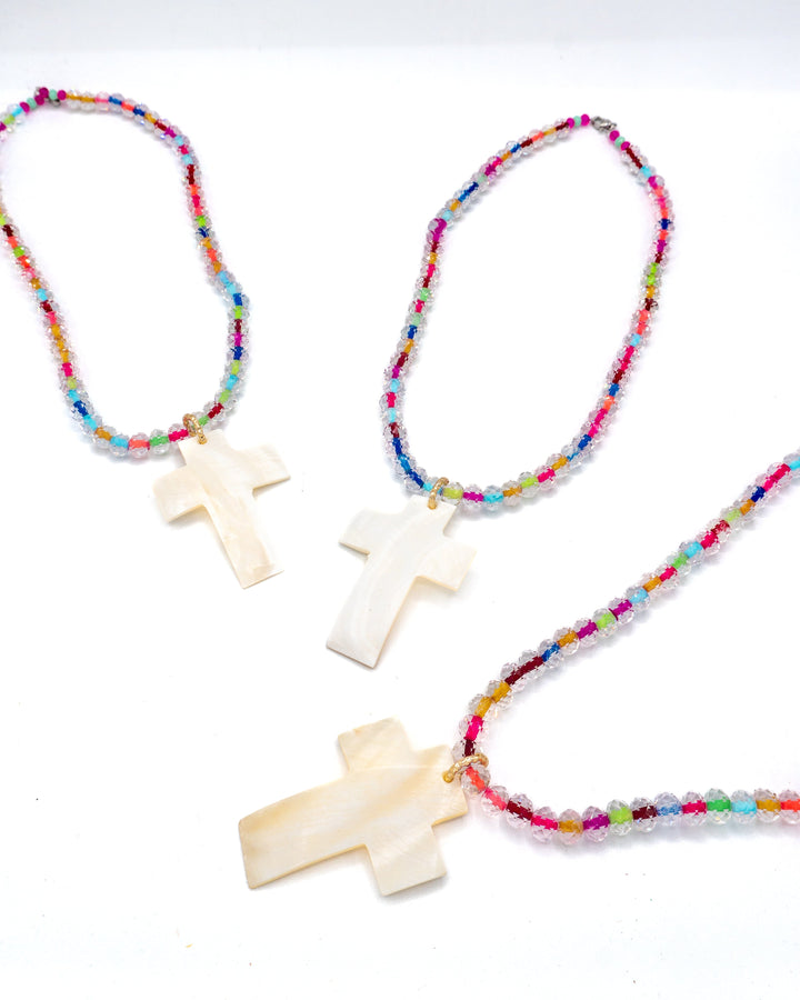 Collar cruz de colores Accesoriosjeco 