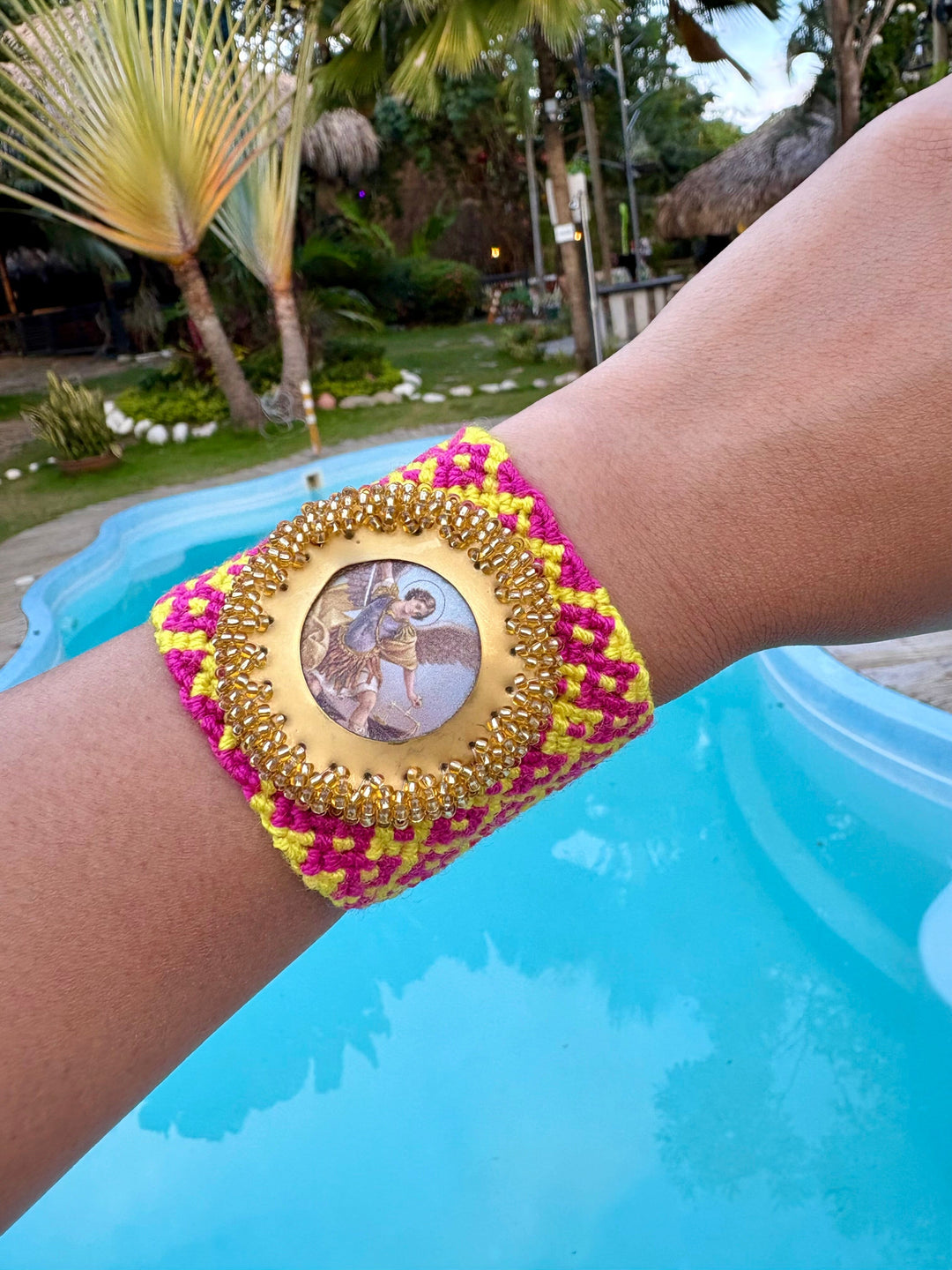 Pulsera Wayúu arcángel Accesoriosjeco 