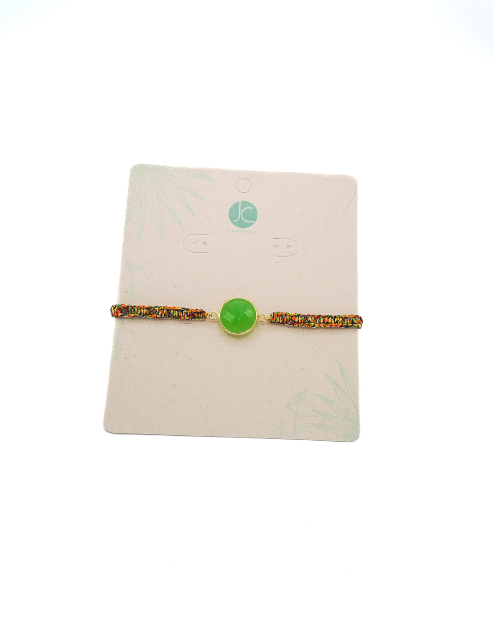 Pulsera cristal verde primavera Accesoriosjeco 