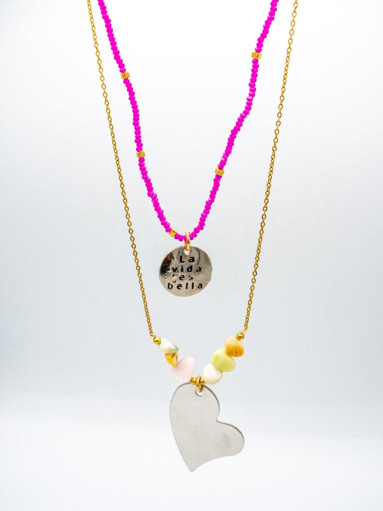 Dúo de collar la vida es bella Accesoriosjeco 