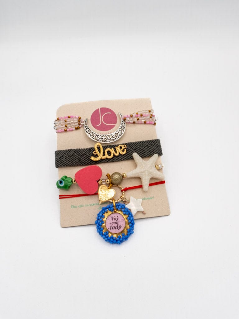 Set de pulsera voy con todo Accesoriosjeco 