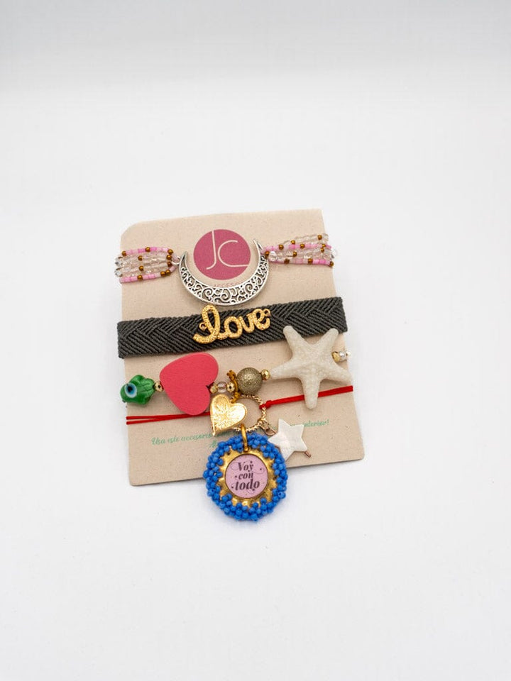 Set de pulsera voy con todo Accesoriosjeco 