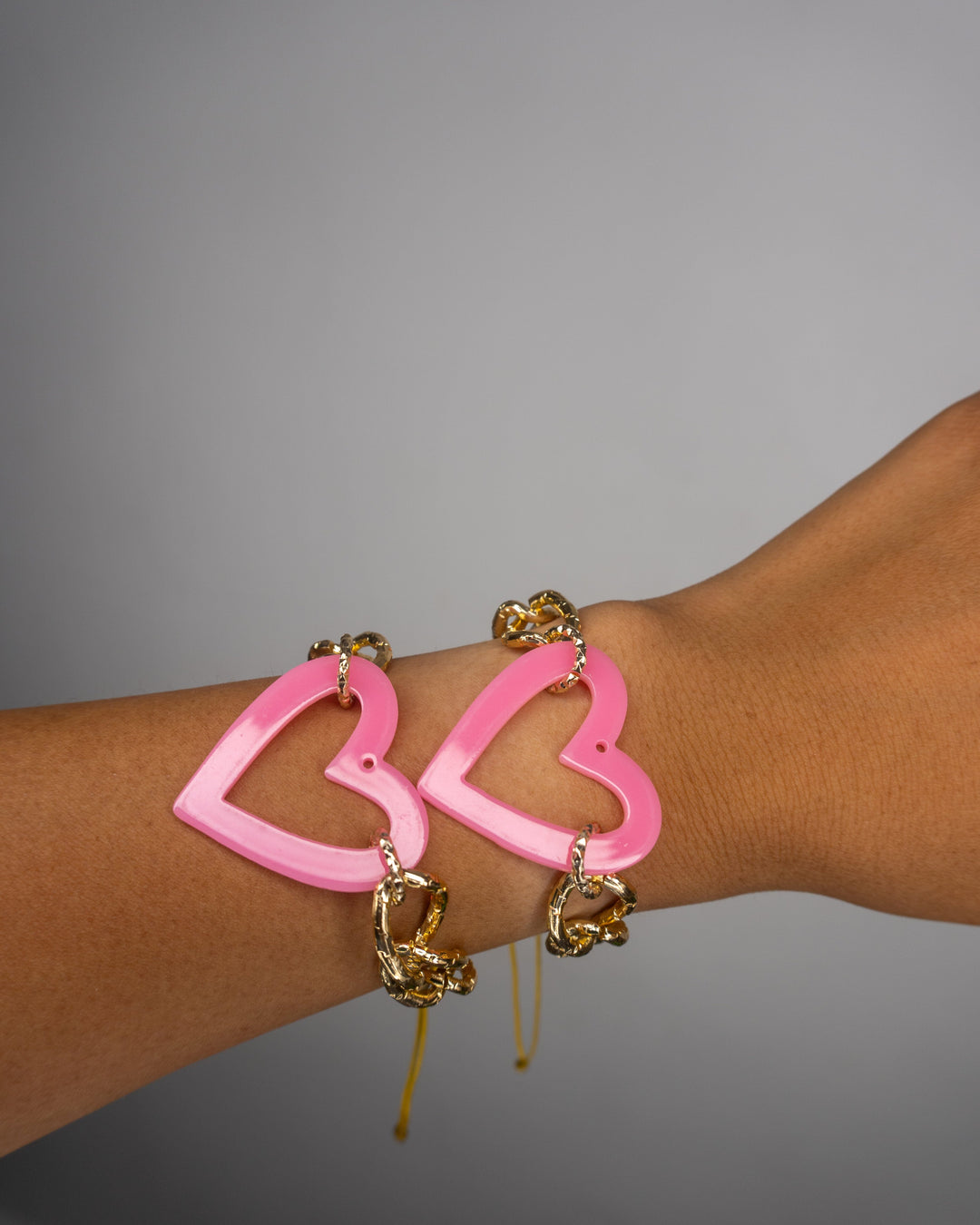 Pulsera corazón rosa Accesoriosjeco 