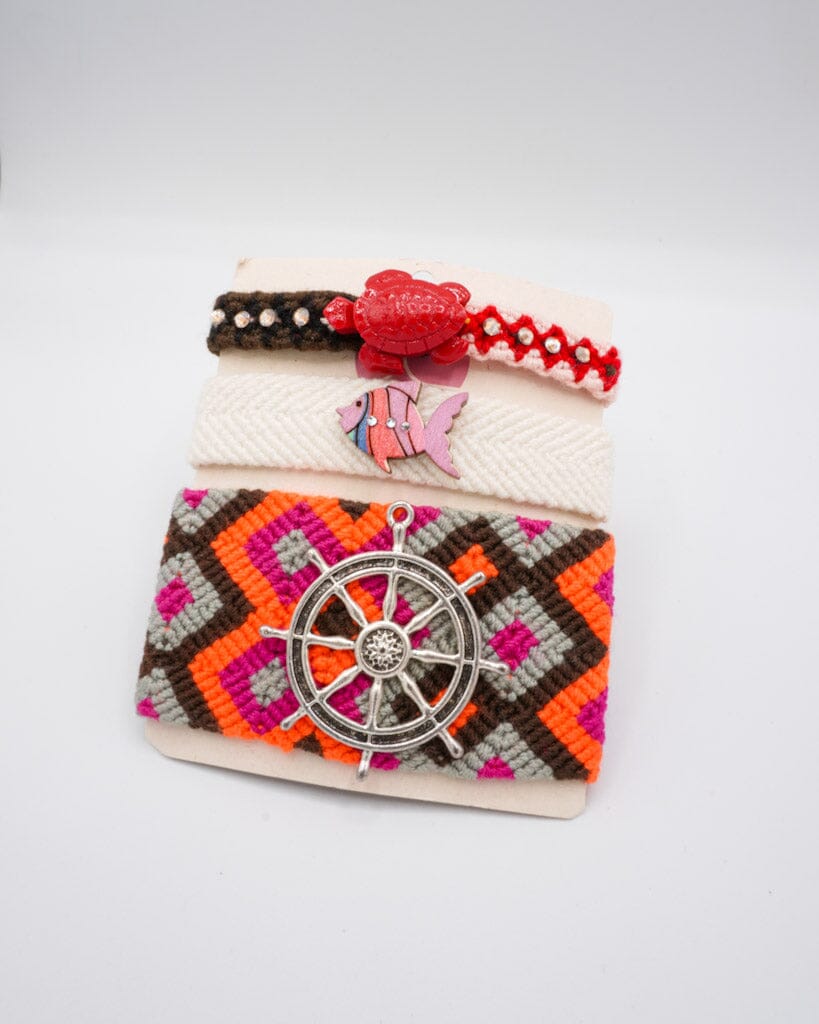 Set de pulsera timón marino Accesoriosjeco 