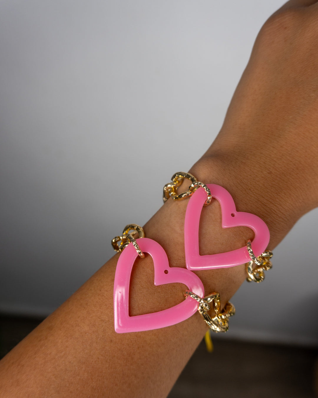 Pulsera corazón rosa Accesoriosjeco 