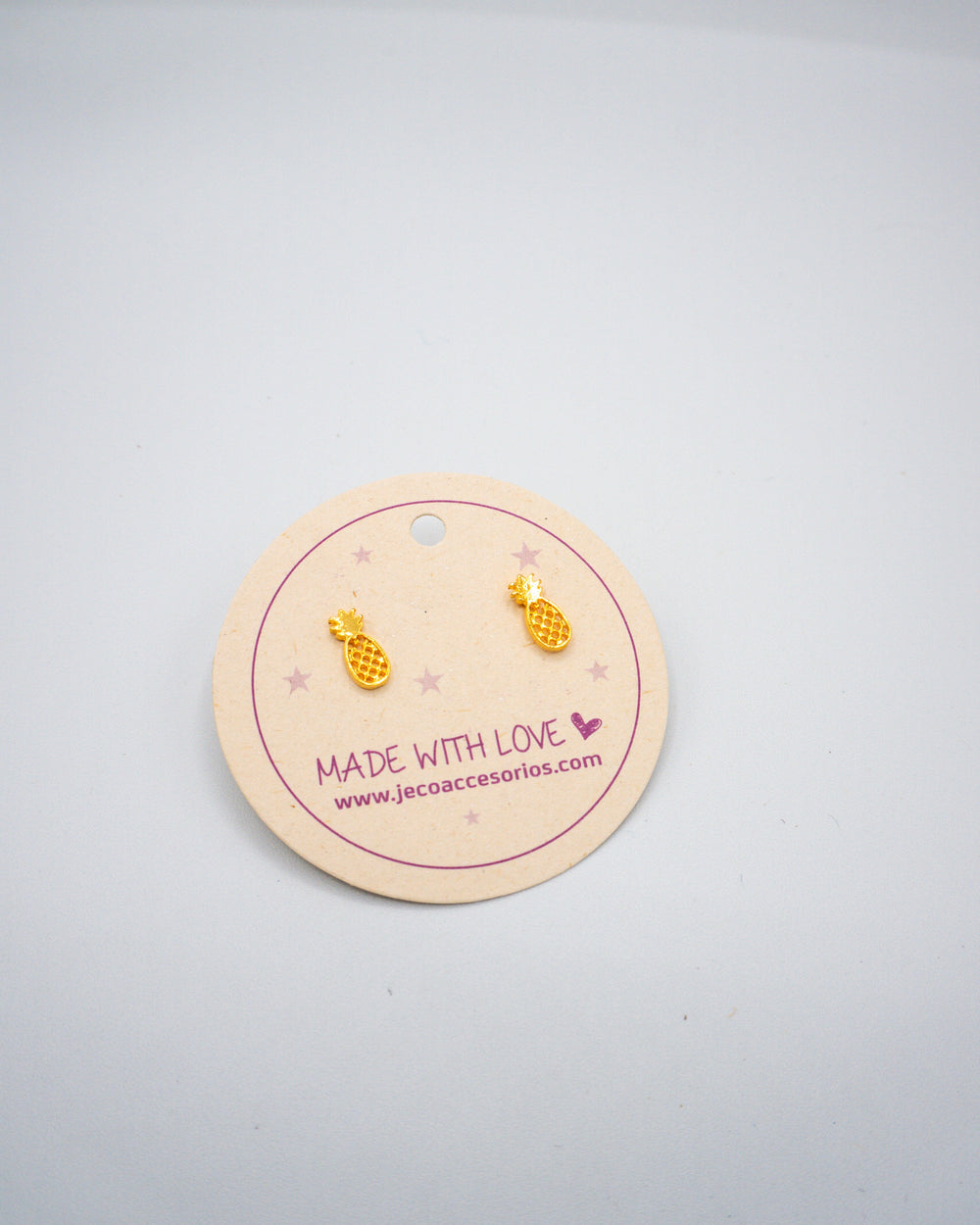 Aretes topo piña Accesoriosjeco 