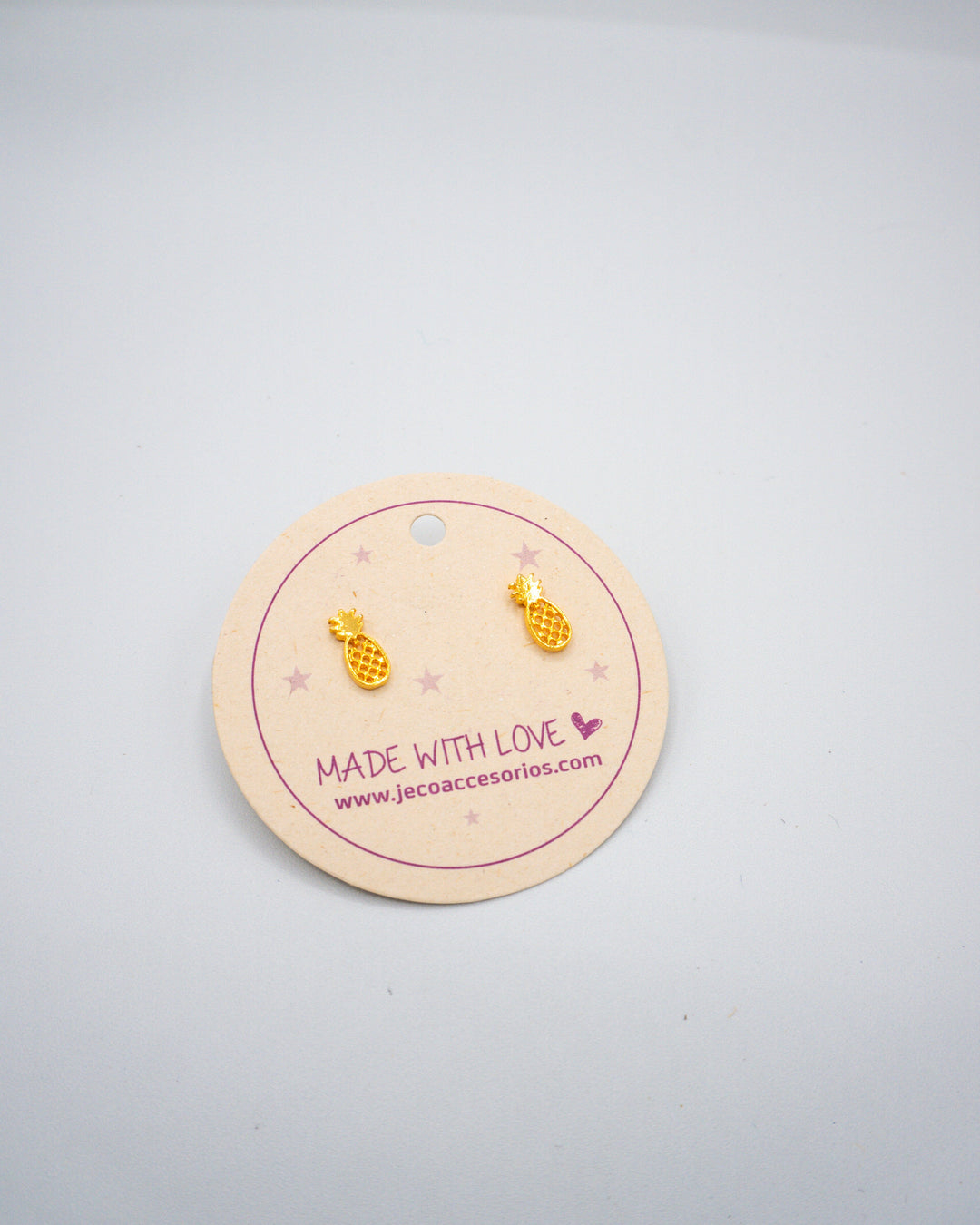 Aretes topo piña Accesoriosjeco 