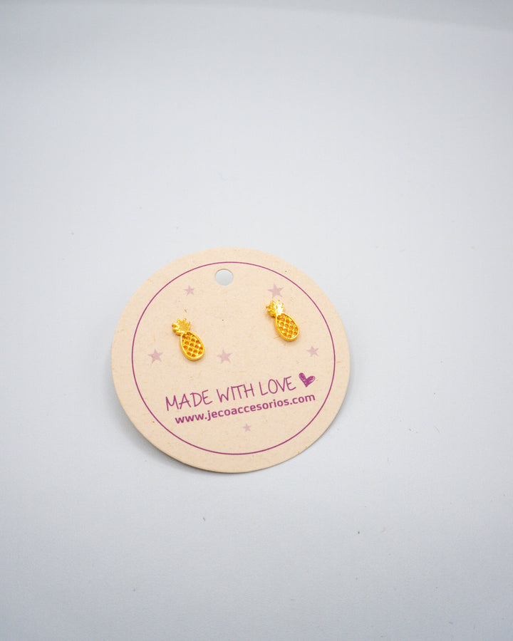 Aretes topo piña Accesoriosjeco 