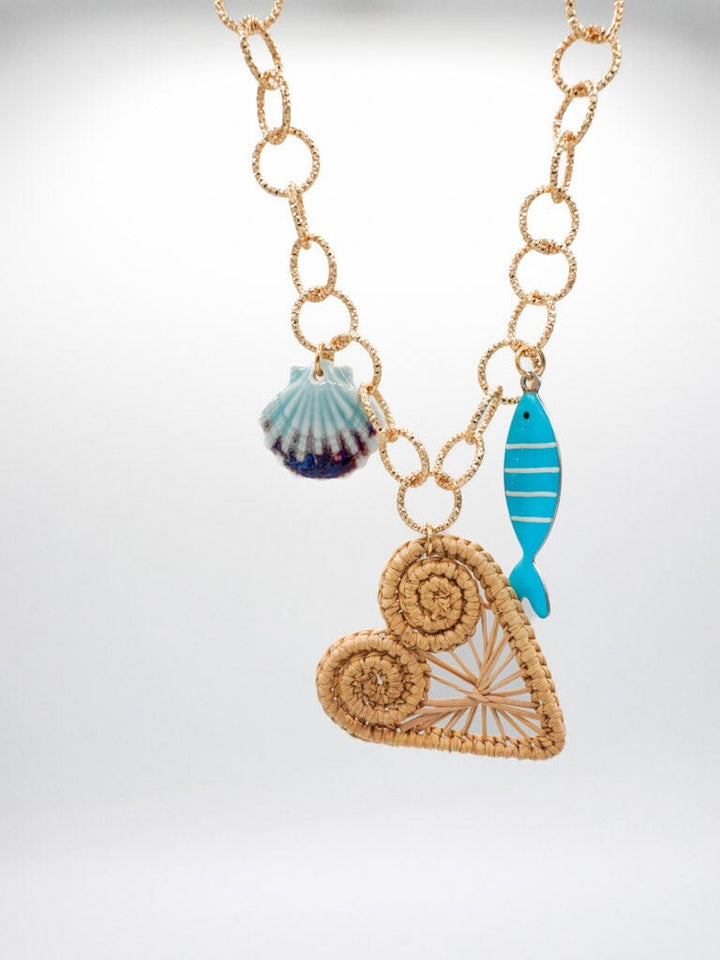 Collar corazón marino Accesoriosjeco 