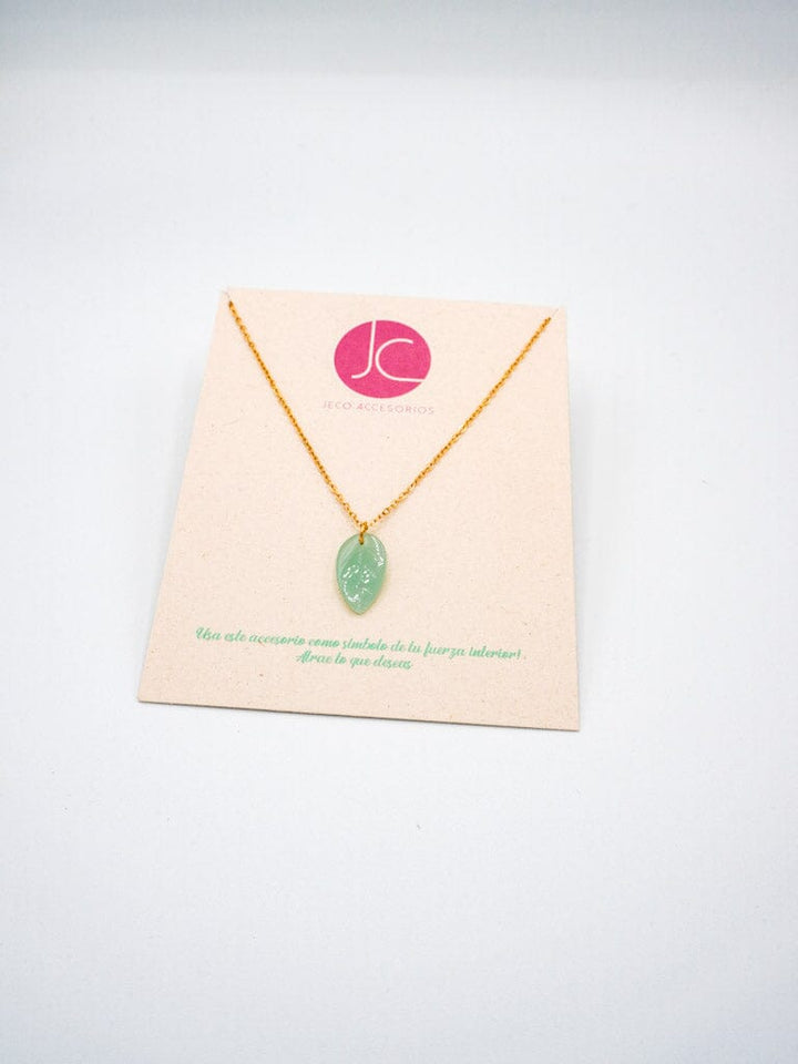 Collar hoja natural Accesoriosjeco 