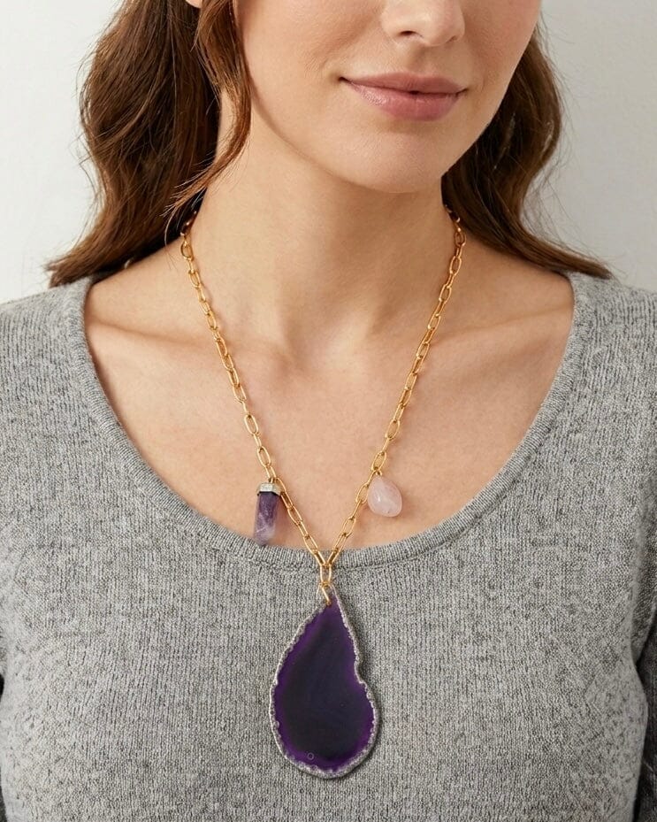 Maxi collar piedra natural Accesoriosjeco 