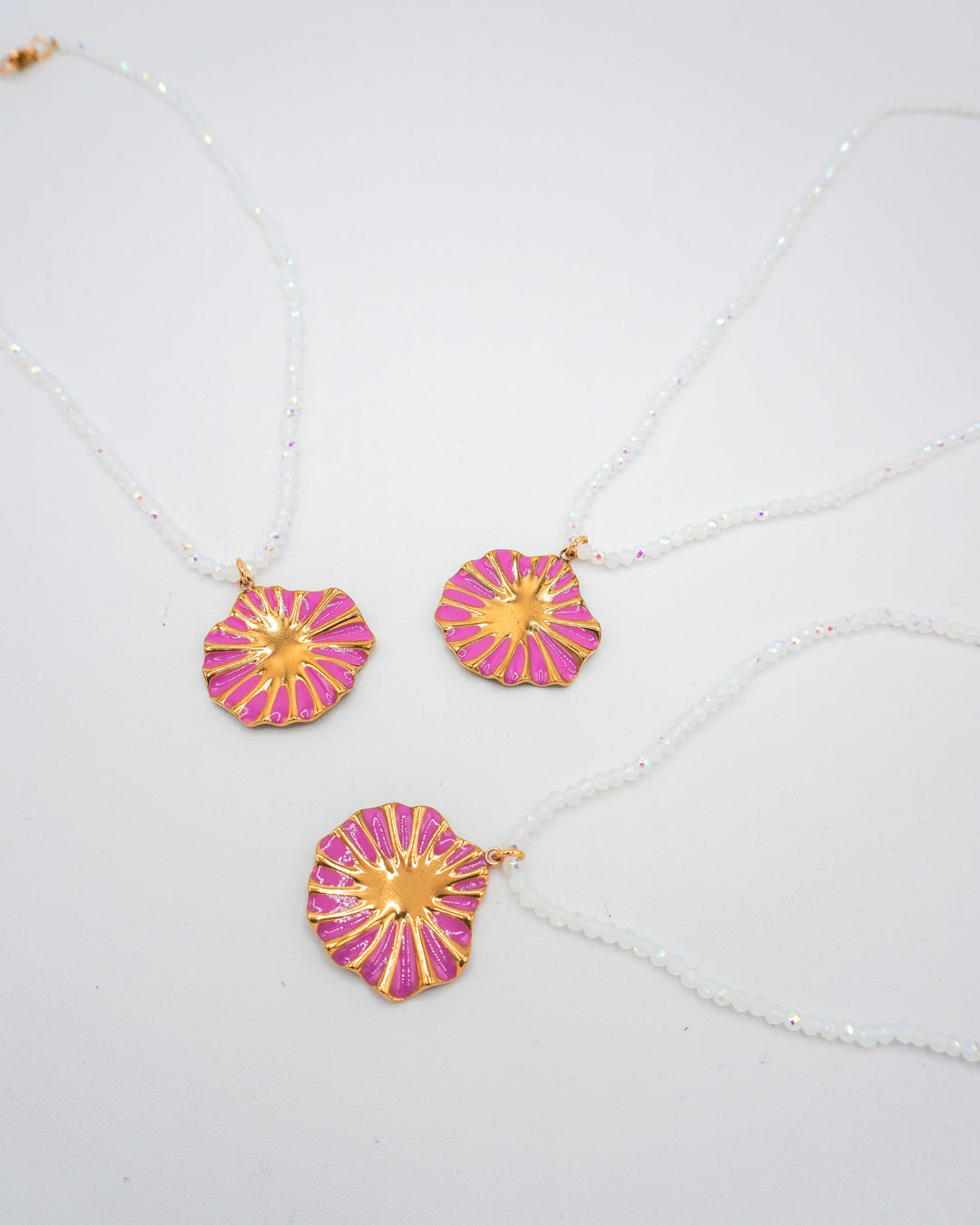 Collar flor de opalo Accesoriosjeco 