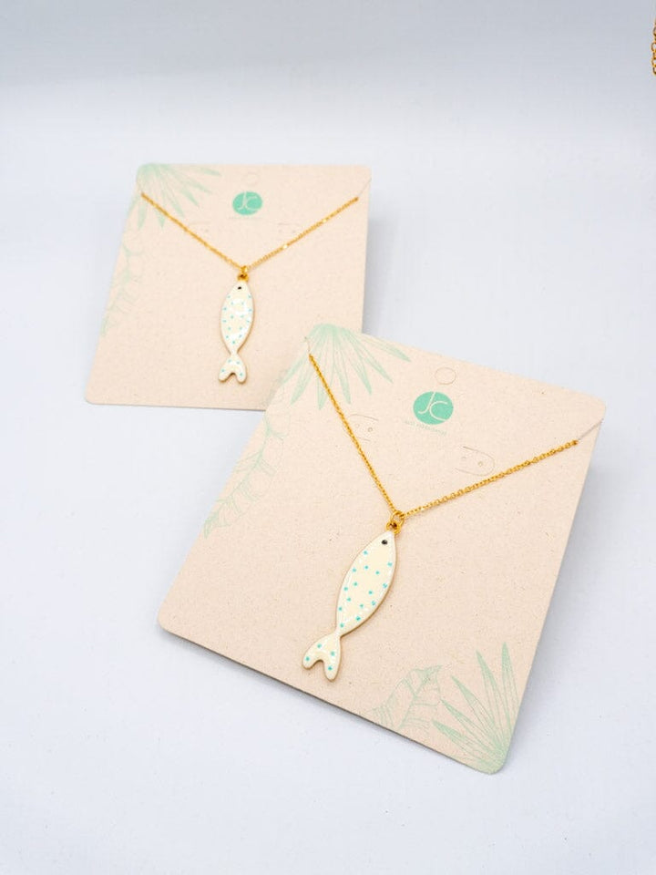 Collar pez blanco Accesoriosjeco 