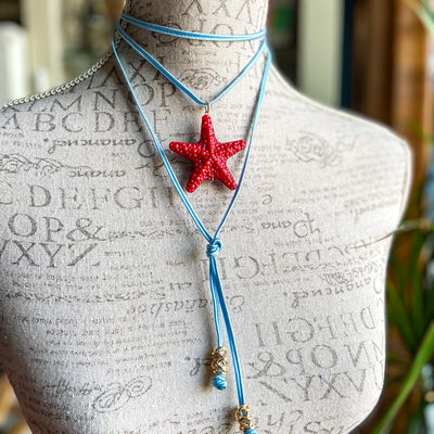Pulsera-collar azul Accesoriosjeco 