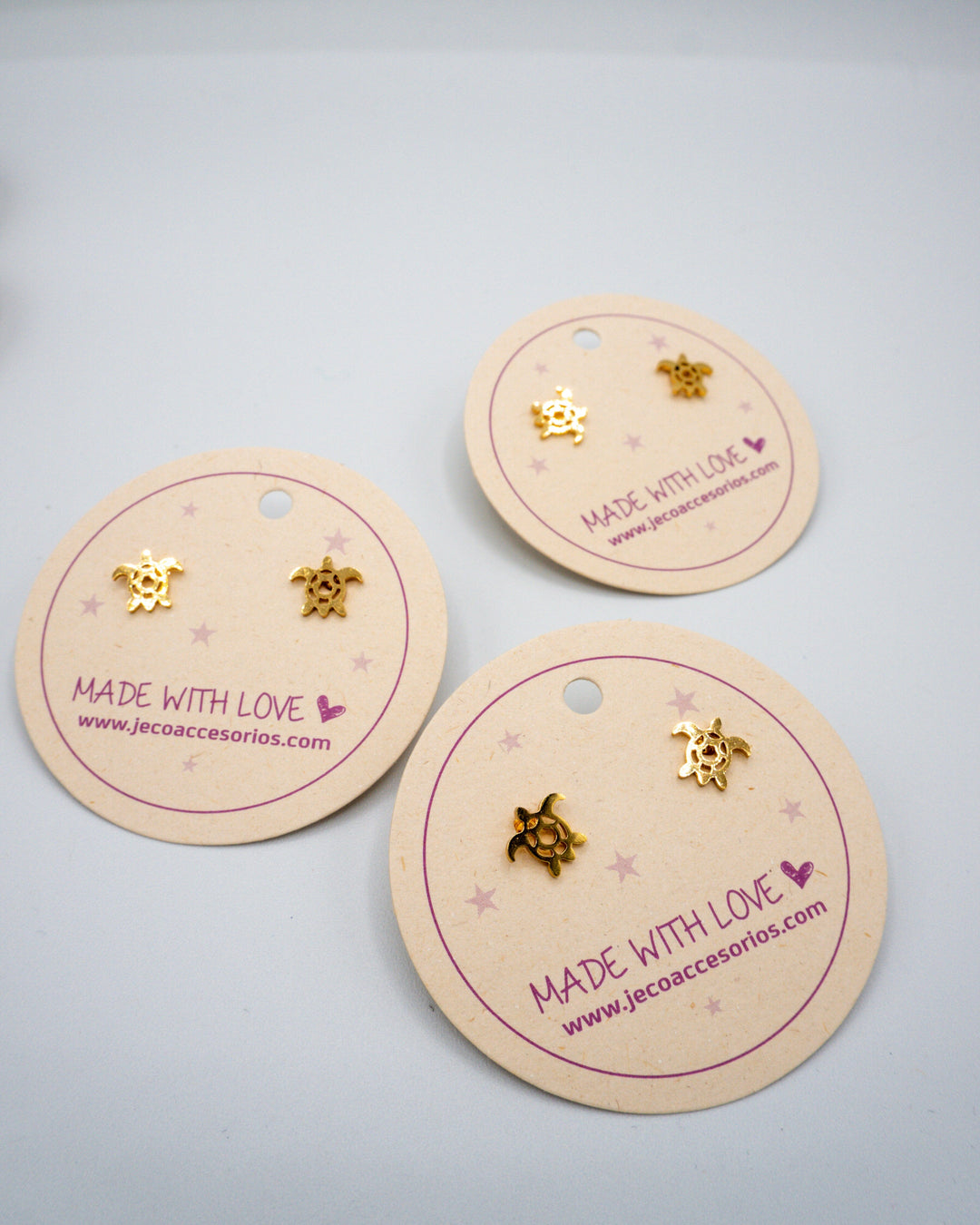 Aretes topó tortugas marinas Accesoriosjeco 