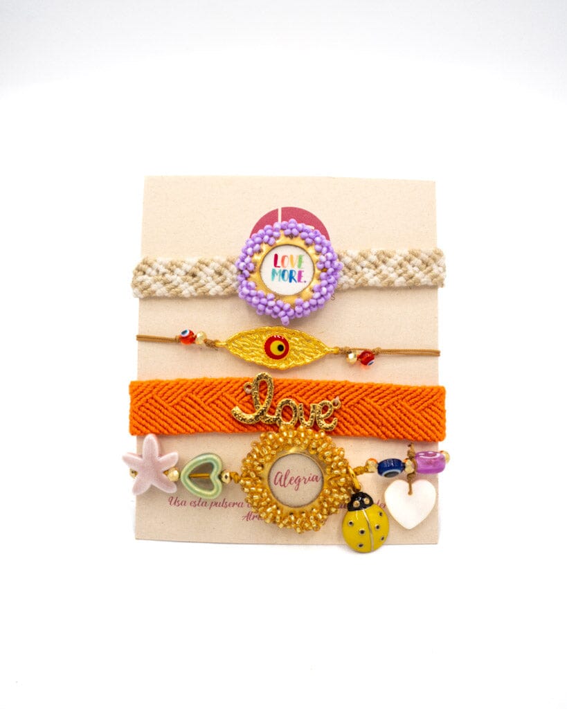 Set de pulsera amor y alegría Accesoriosjeco 