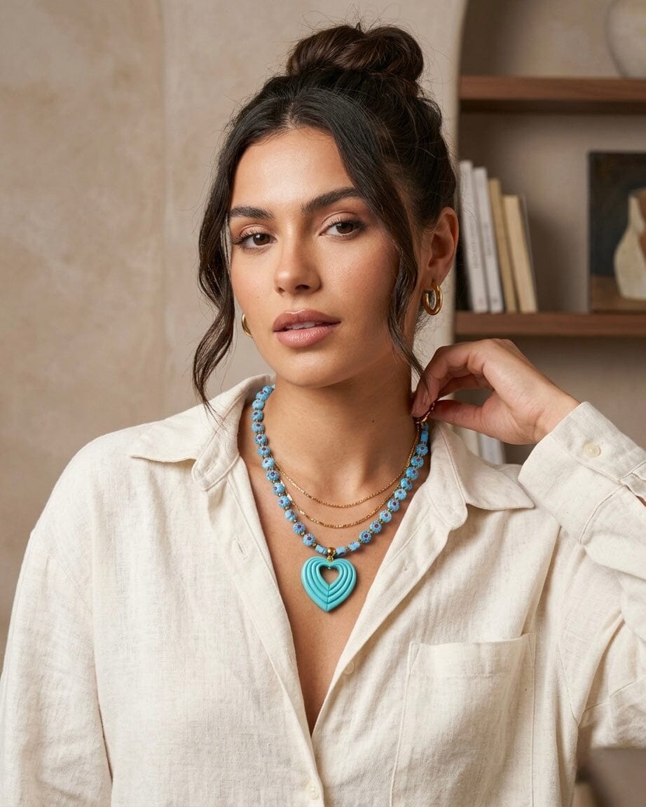 Deep Love: El collar de los corazones entrelazados Accesoriosjeco 
