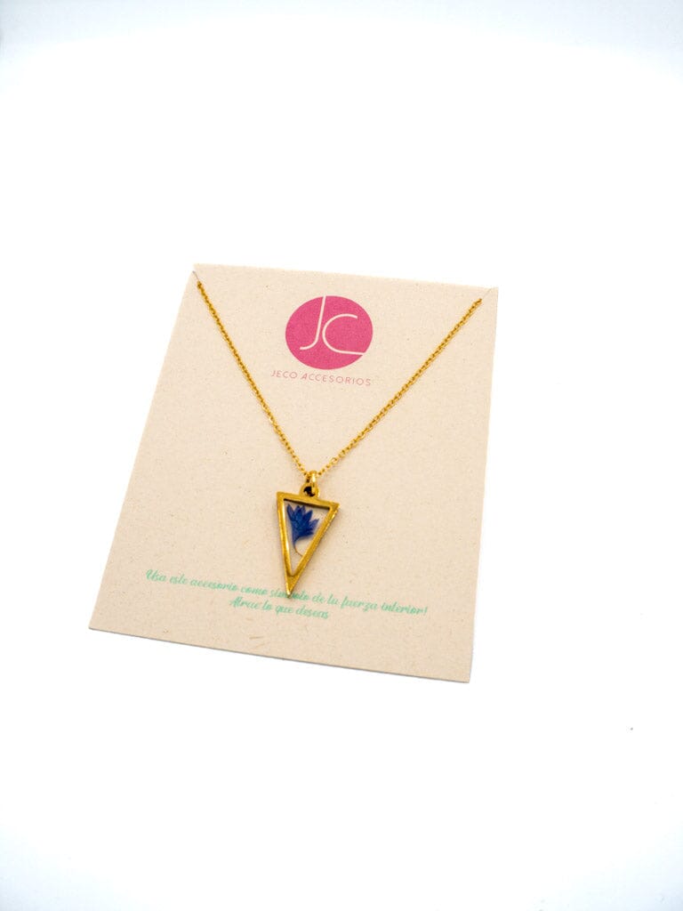 Collar triangulo natural Accesoriosjeco 