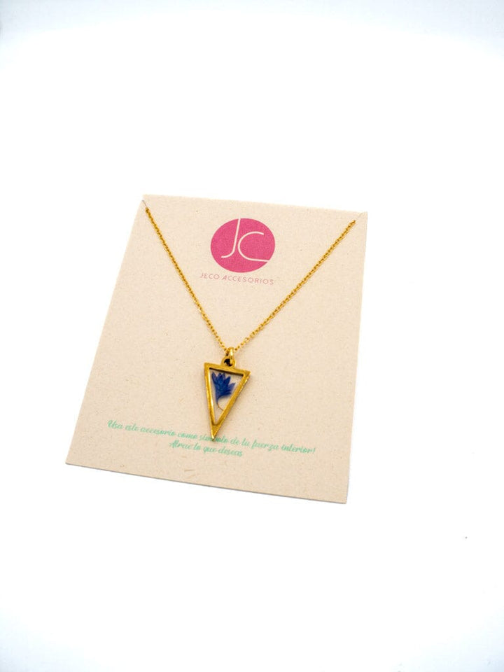 Collar triangulo natural Accesoriosjeco 