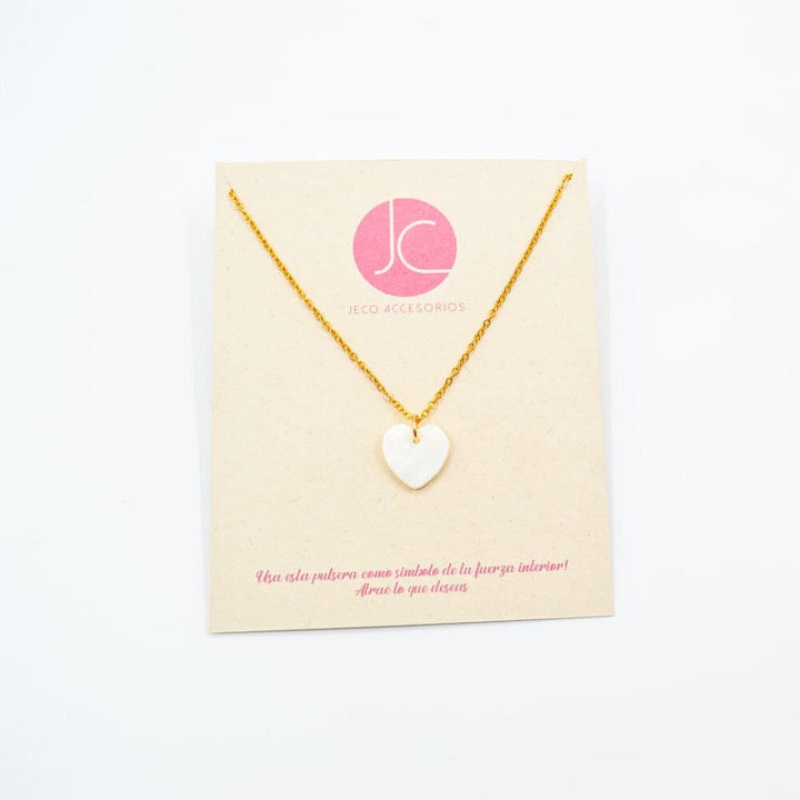 Collar corazón en nácar Accesoriosjeco 