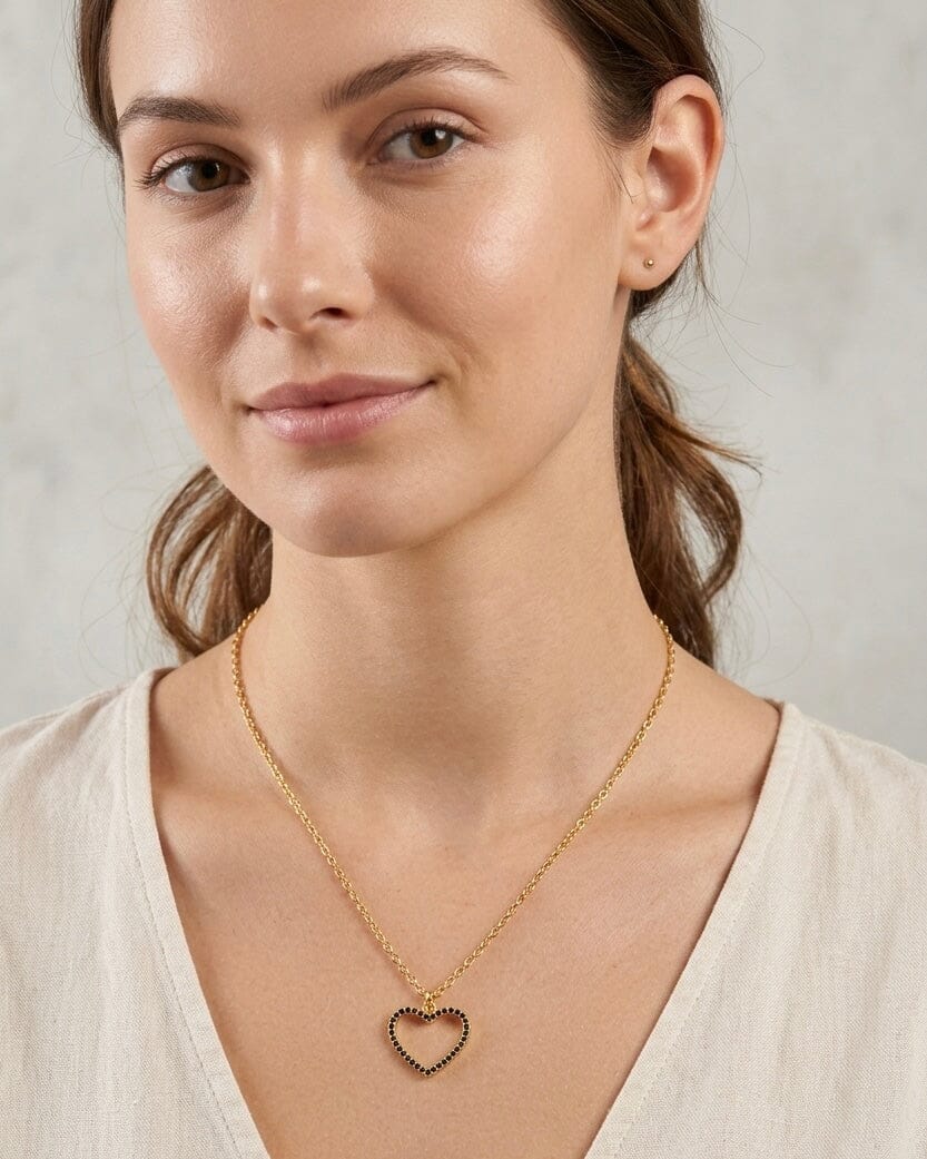 Collar corazón de cristal Accesoriosjeco 