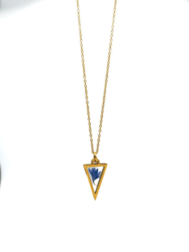 Collar triangulo natural Accesoriosjeco 