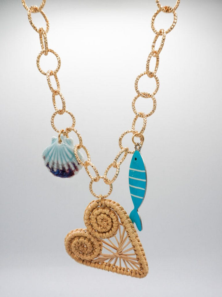 Collar corazón marino Accesoriosjeco 