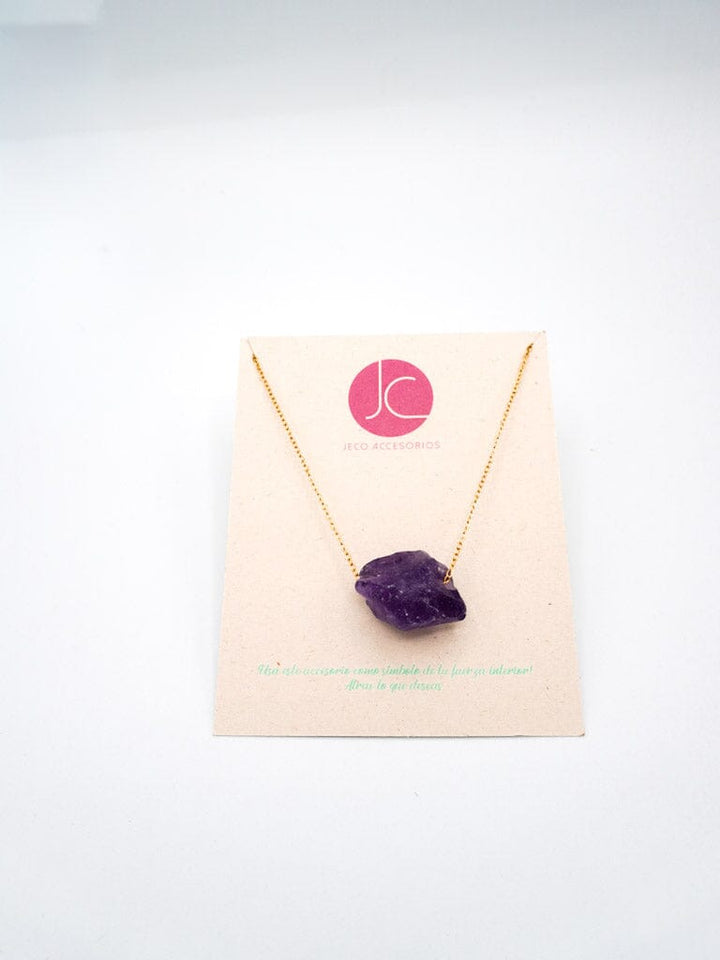 Collar piedra amatista Accesoriosjeco 