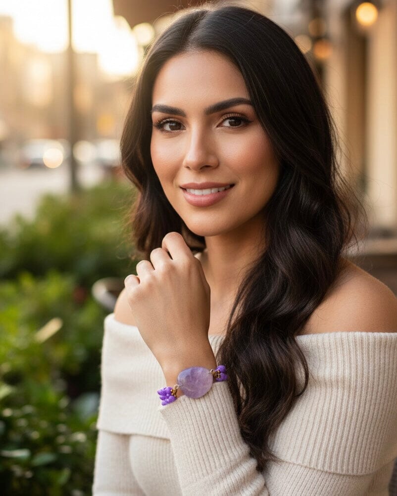 Pulsera amatista Accesoriosjeco 