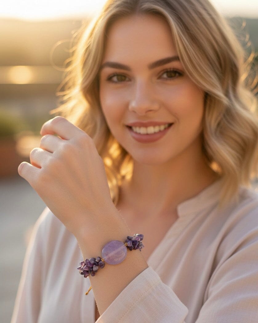 Pulsera amatista cuarzo Accesoriosjeco 