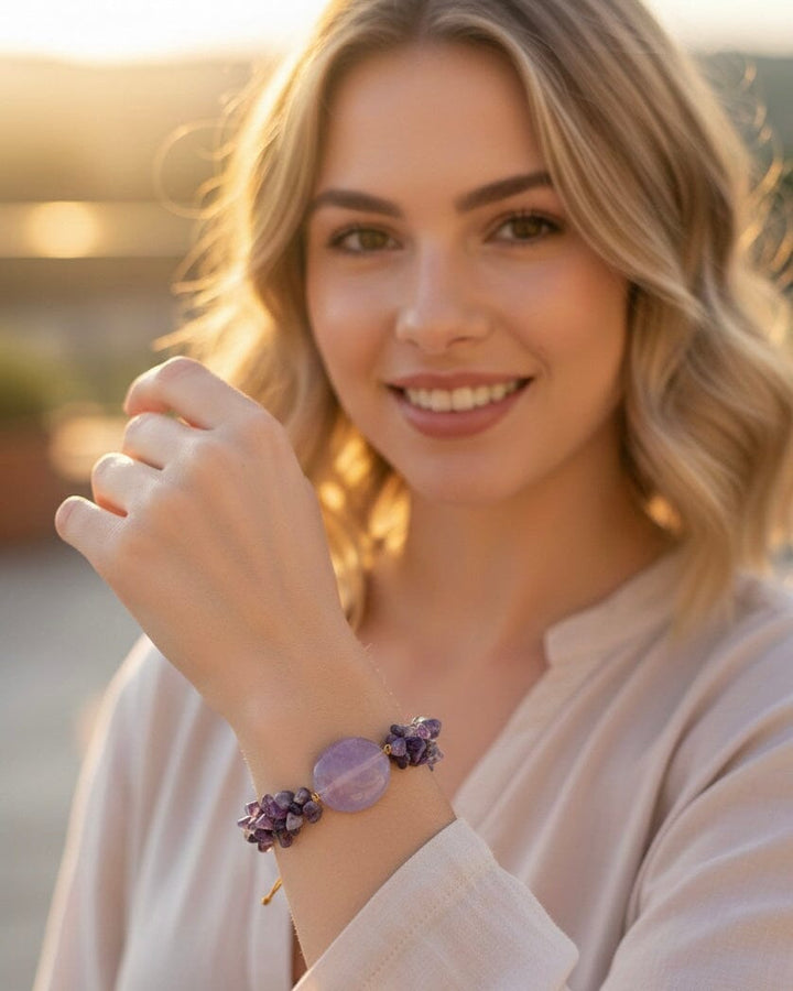 Pulsera amatista cuarzo Accesoriosjeco 